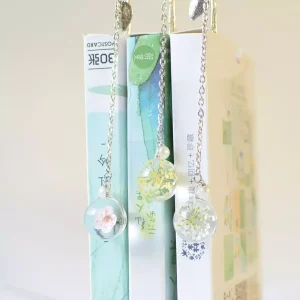 Separador de libro metalico Cute dried flower