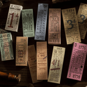 Retro tickets 100 pcs